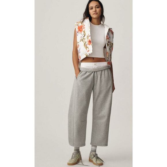 Anthropologie X Daily Practice Hooded Floral Boxy‎ Zip Up Puffer Vest Size Small - Picture 2 of 13